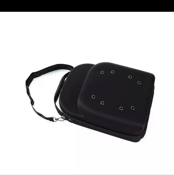 Baseball Cap Carrier Box Travel Case for Hats Caps Fits 6 Hats with Zipper Black - Picture 5 of 8